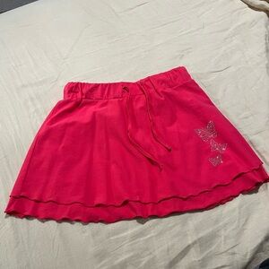 dELiA*s Red Skater Skirt with Butterfly Accents (worn once)
